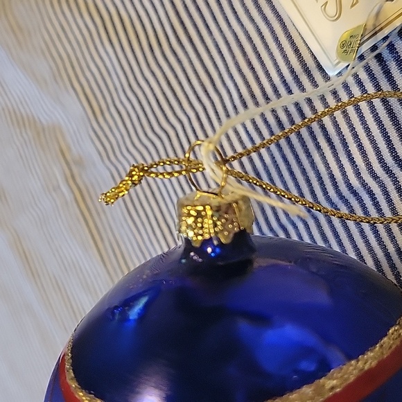 Fabrege Style Christmas Ornament, Handblown/painted,glitter,NWT - Picture 4 of 8